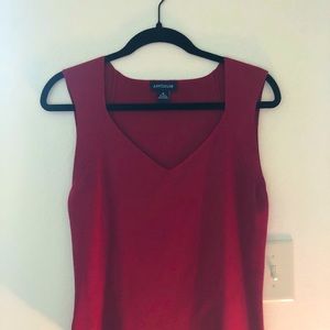 Ann Taylor top. Burgundy colour. 75% silk, 25% nylon.